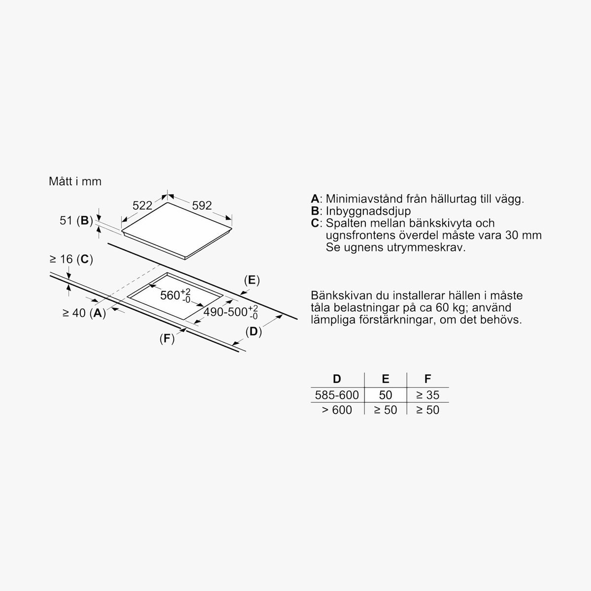 Siemens Induktionskogeplade EU611BEB6E