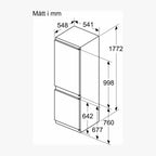 Bosch Integrerbart køle-/fryseskab KIV86NSE0