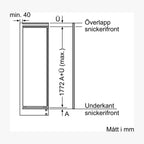 Siemens Integrerbart køleskab KI81RNSE0