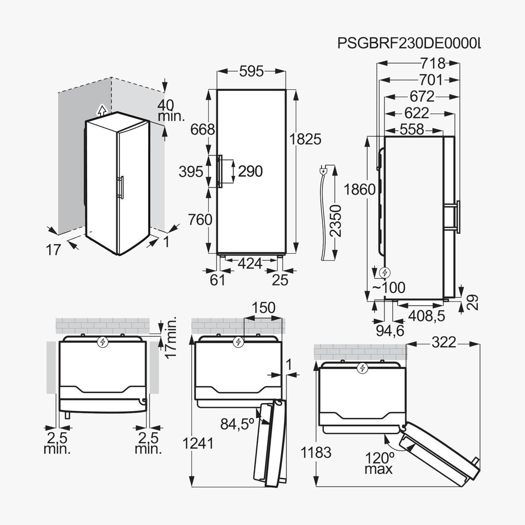 Electrolux Køleskab ERS3DE39W