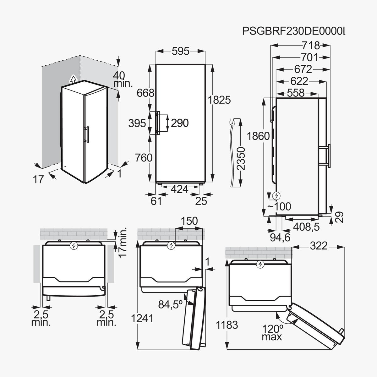 Electrolux Køleskab ERS3DE39W