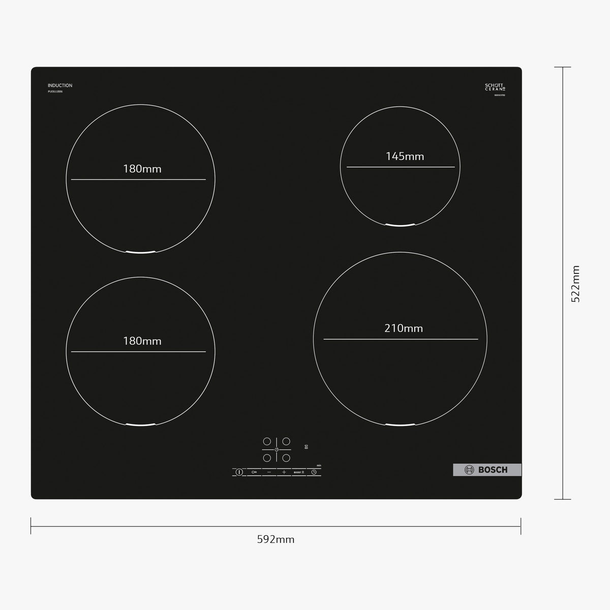 Bosch Induktionskogeplade PUE611BB6E