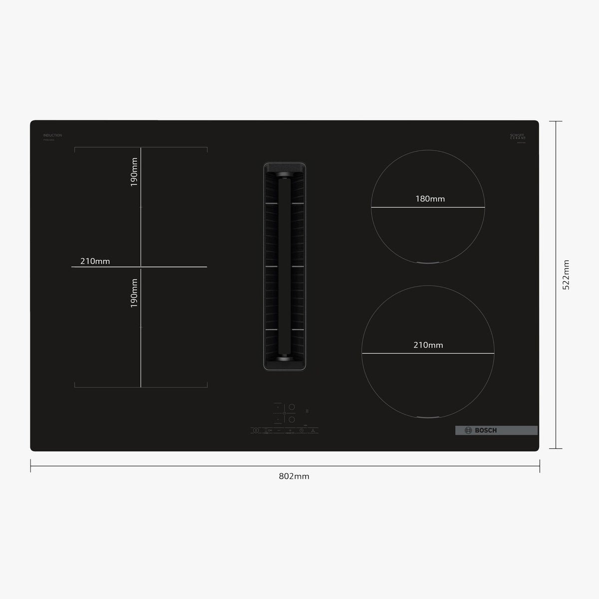 Bosch Induktionskogeplade PVS811B16E