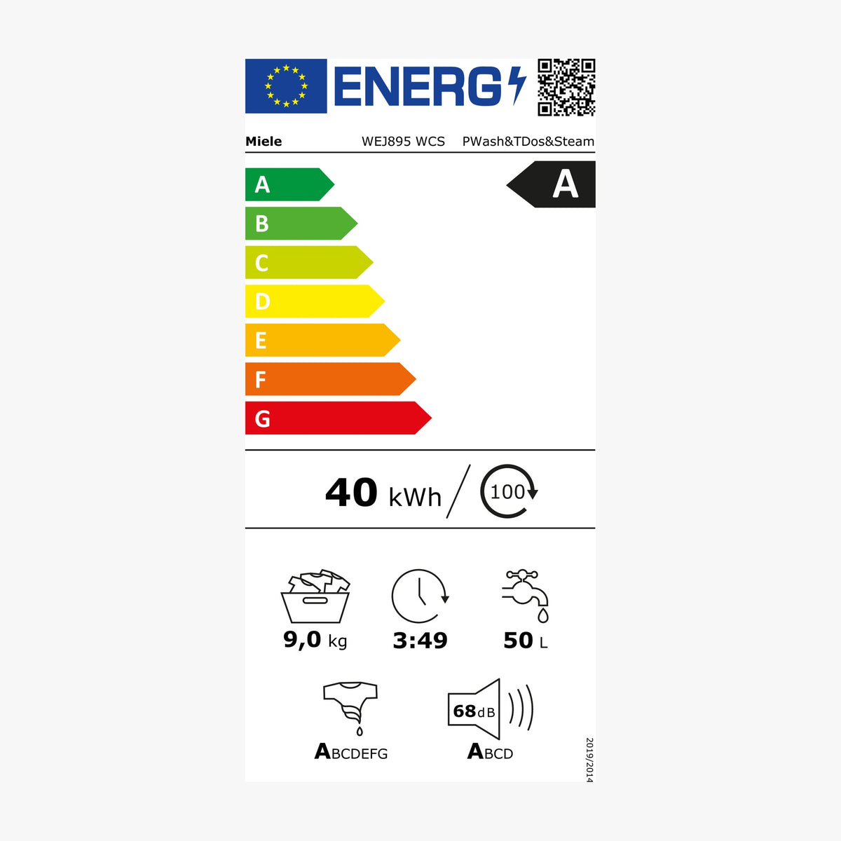 Miele Indbygningsovn H 7262 BP Obsidiansort