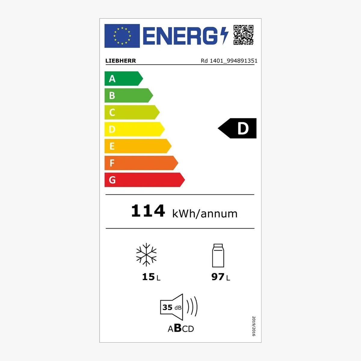 Liebherr Køleskab Rd 1401 pure