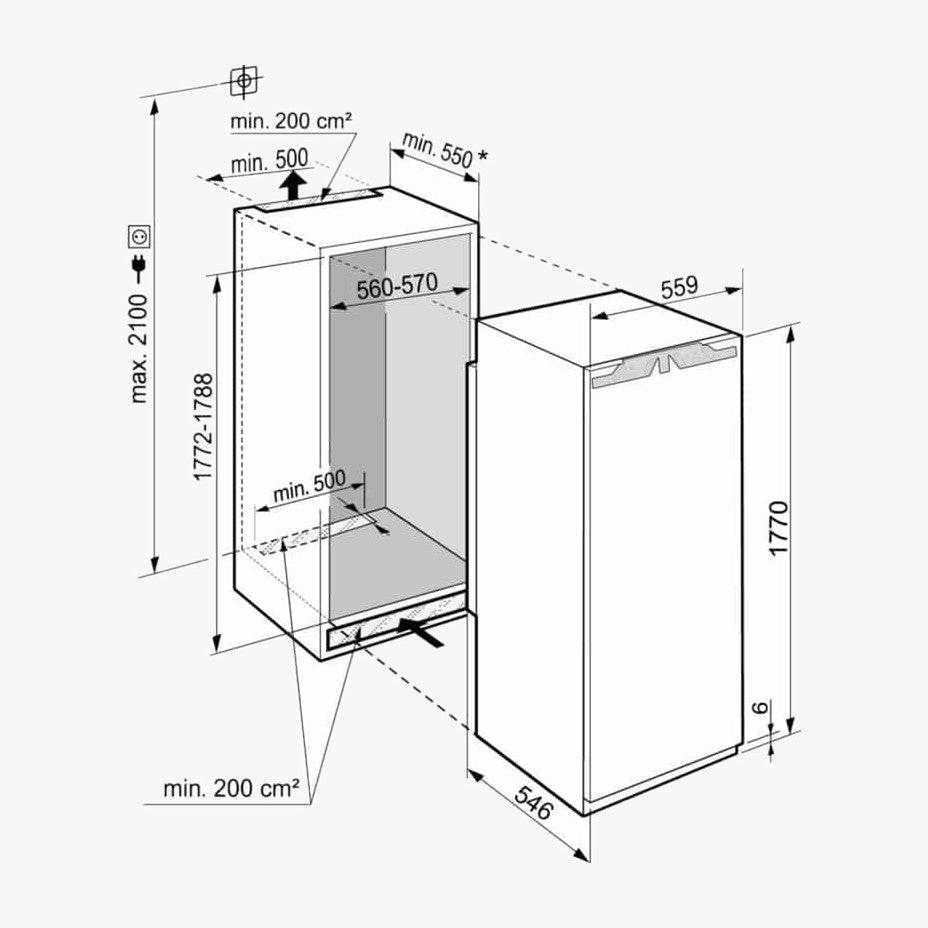 Liebherr Integrerbart køleskab IRBd 5120-22-001