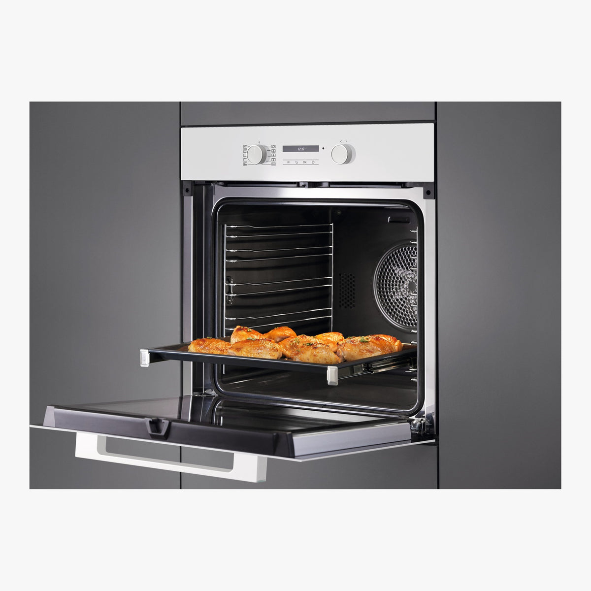 Miele Indbygningsovn H 2861 B Brillanthvid