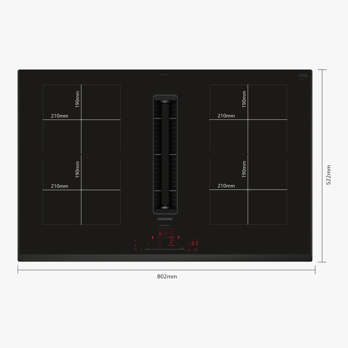 Siemens Induktionskogeplade ED851HQ26M