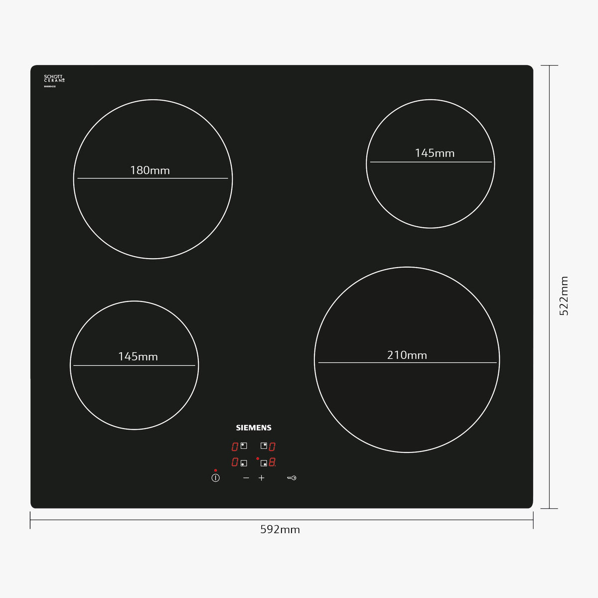 Siemens Keramisk kogeplade ET611HE17E