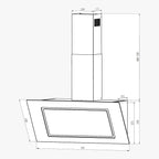 Silverline Væghængt emhætte JH 341-60 SR