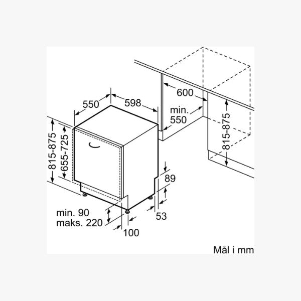 Bosch Integrerbar opvaskemaskine SMV4HVX00E