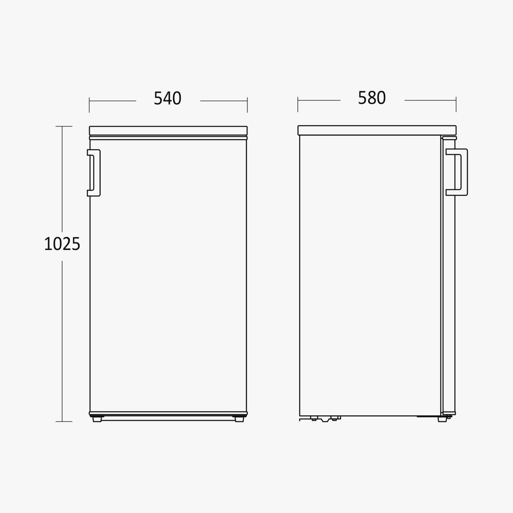 Versa Køleskab m/fryseboks SKB 10255 W