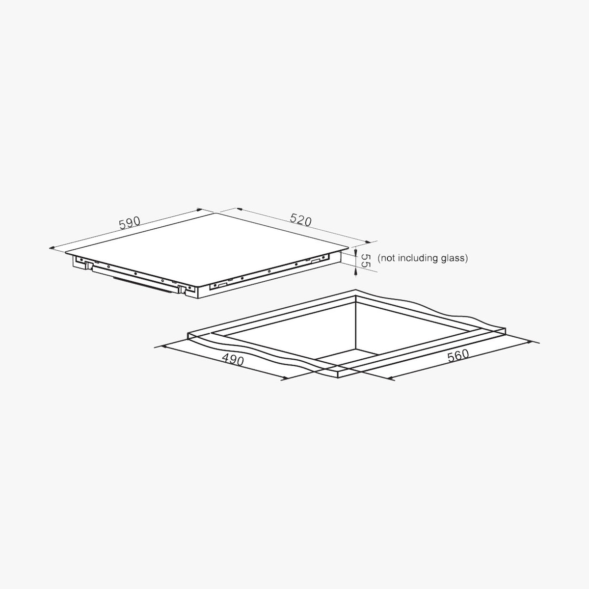 Thermex Indbygningsplade TIK 60B