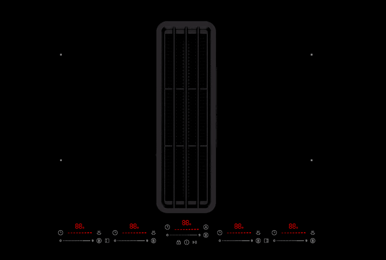 Thermex Kogeplade med Emfang Selected Downdraft 800B